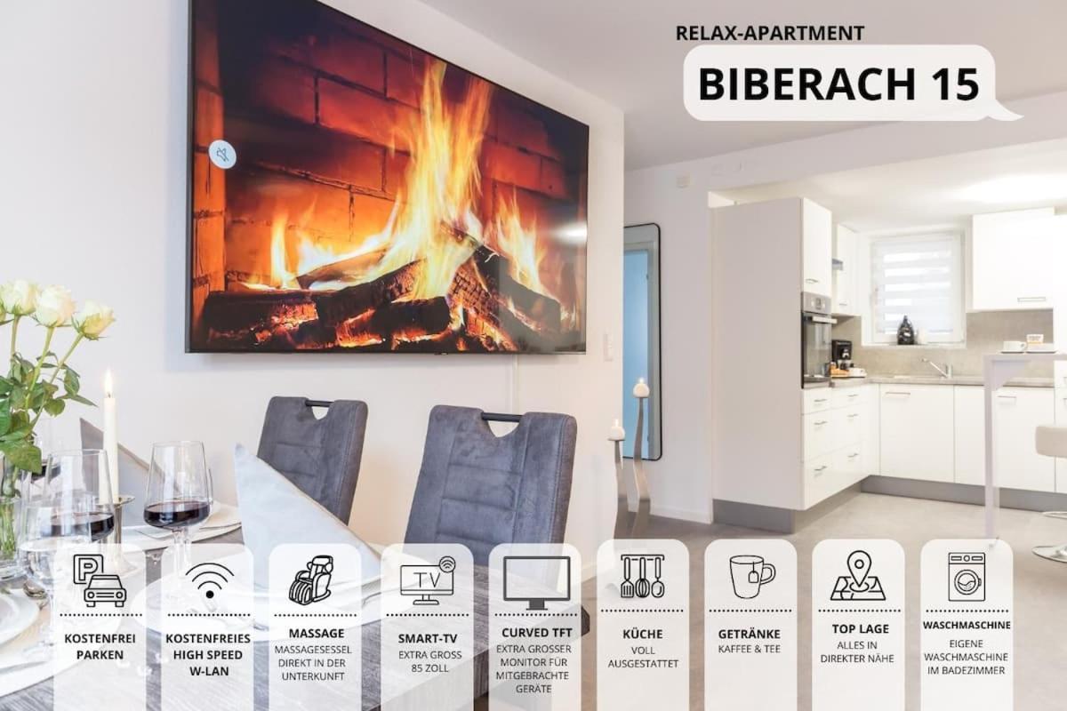 Relaxapartment 15 Massagesessel Smarttv Kueche Біберах-на-Рісі Екстер'єр фото